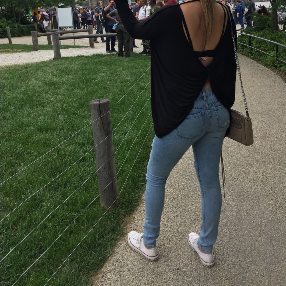 Blank NYC distressed skinny jeans